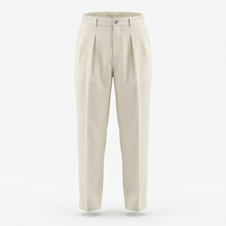 Briglia 1949 Pantaloni Portobello Misto Lino Panna Bianco - foto 1