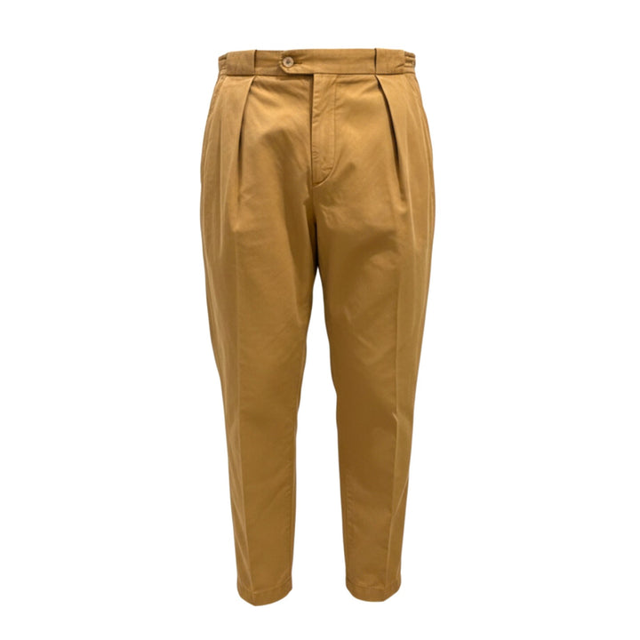 PORTOBELLO TROUSERS in COGNAC COTTON