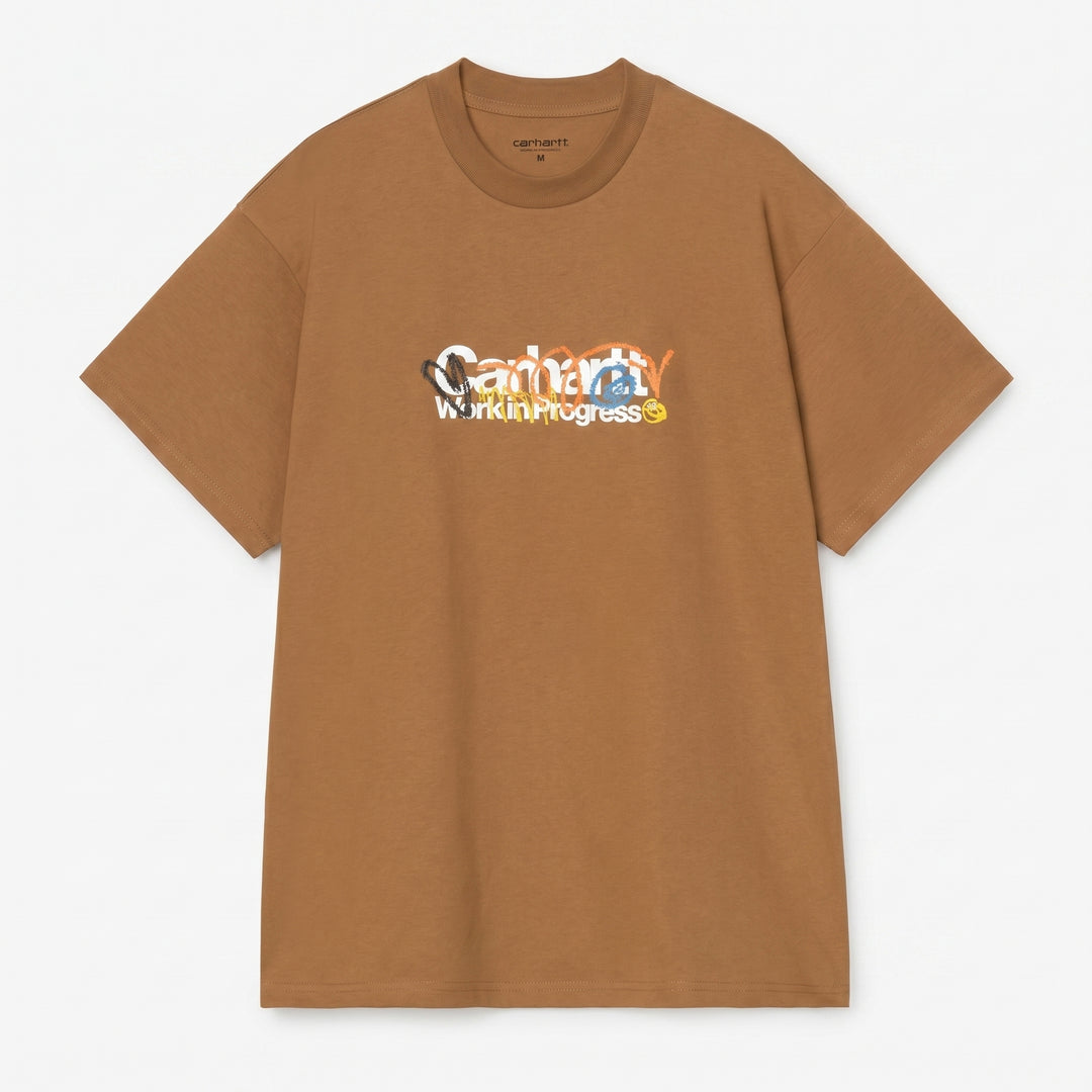 Carhartt Wip S/S Primary T-Shirt Hamilton Brown Marrone - foto 1