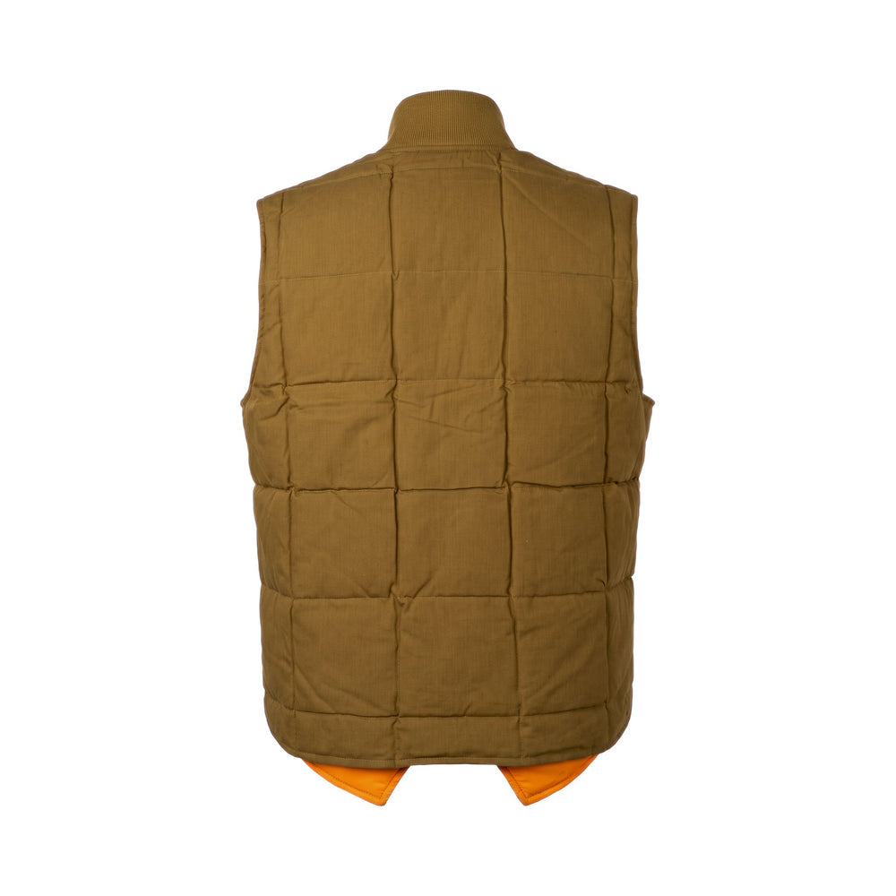 Chesapeake's DOWN VEST SEATTLE HBT WAXED KHAKY Marrone - foto 2