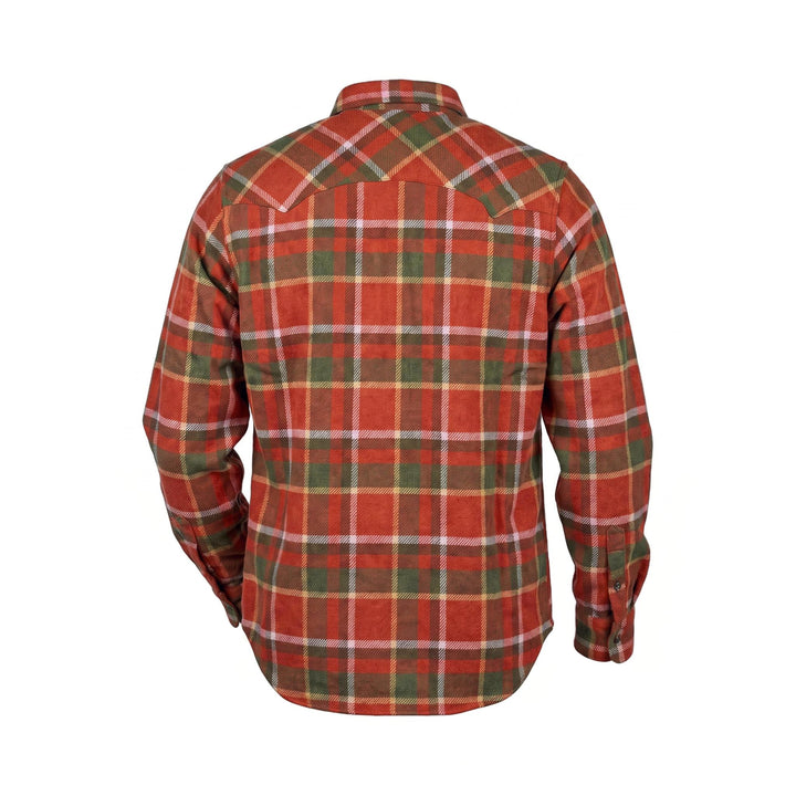 Chesapeake's WESTERN TARTAN WOOL SHIRT FLAGSTAFF RUST TARTAN Rosso - foto 2