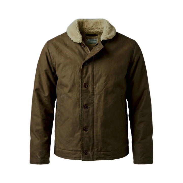 Chesapeake's WILSON DECK JACKET WAXED COTTON HS SAND Marrone - foto 1