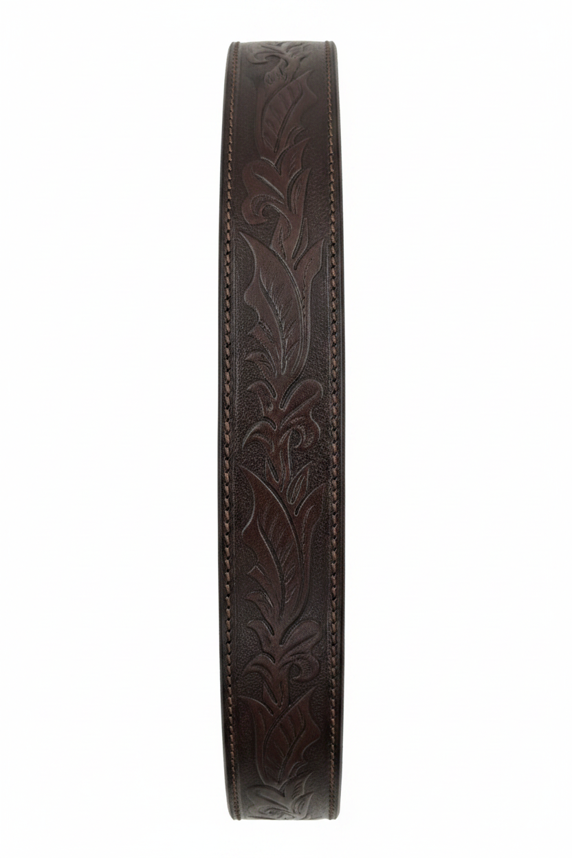 WESTERN TOOLED GENUINE LEATHER BELT