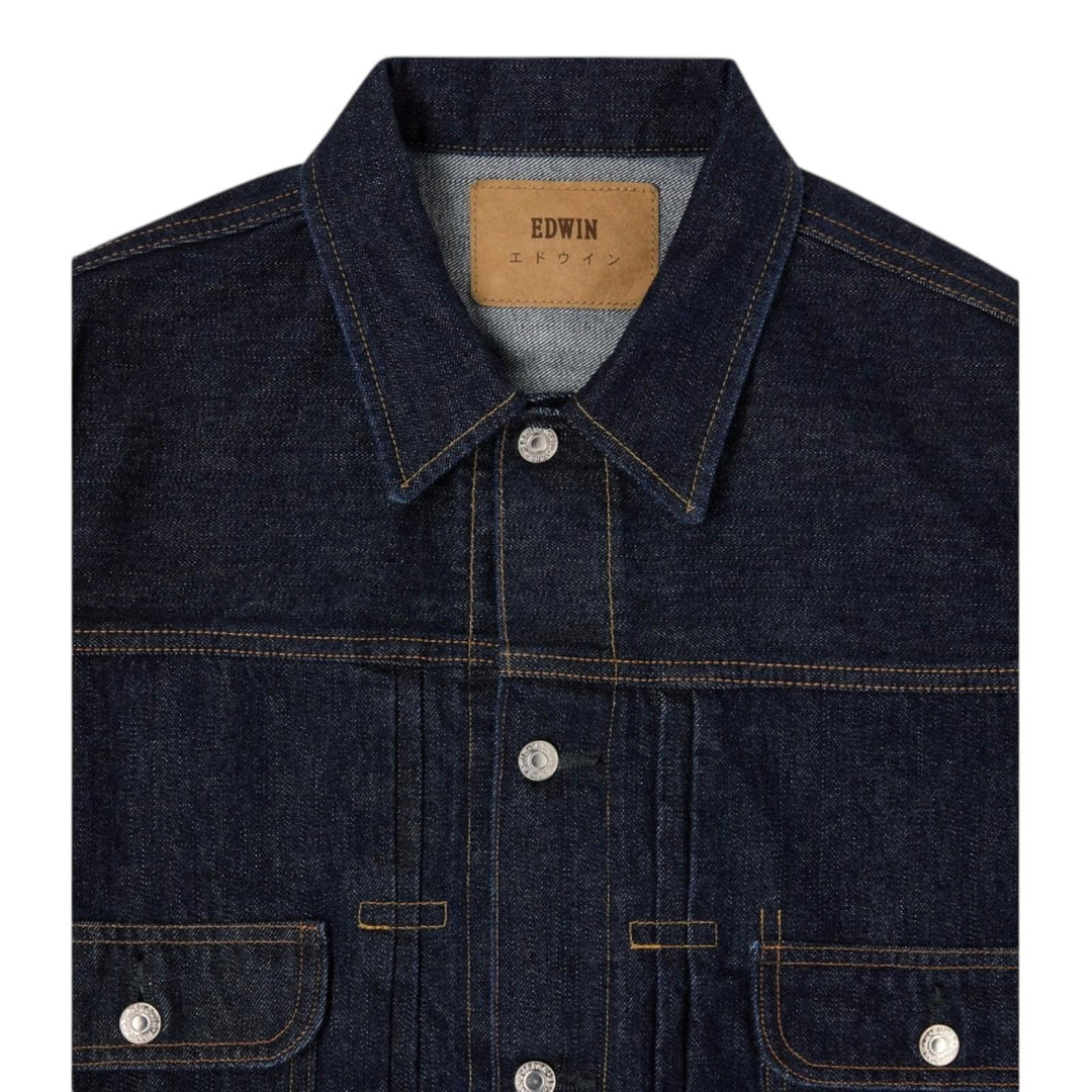 Edwin DENIM JACKET JAPAN BLUE Blu - foto 5