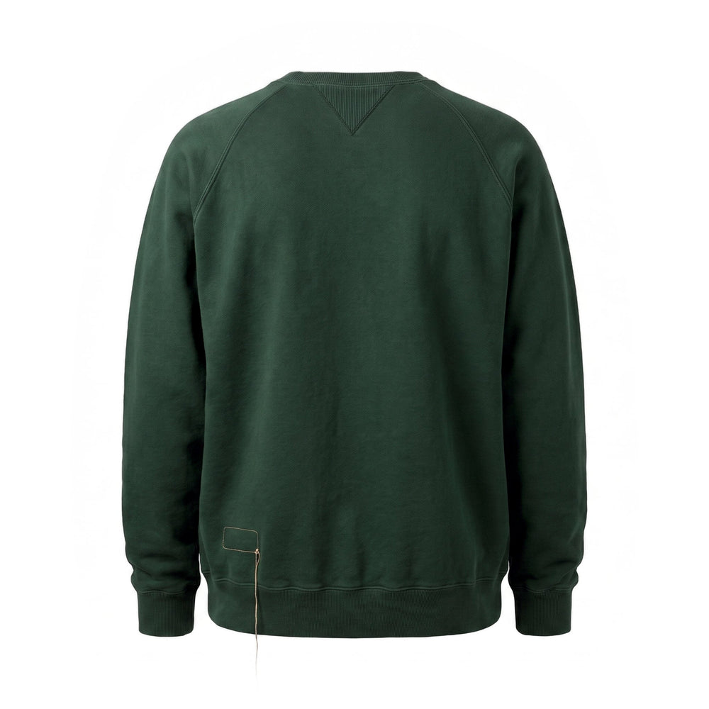 Fortela HARVARD FELPA GIROCOLLOIN JERSEY FELPATO TAGLIO REGLAN BOTTLE Verde - foto 2
