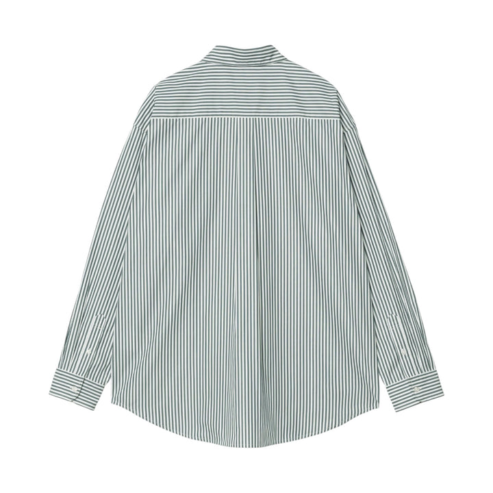 L/S Daldry Shirt Daldry Stripe, Office Blue/White