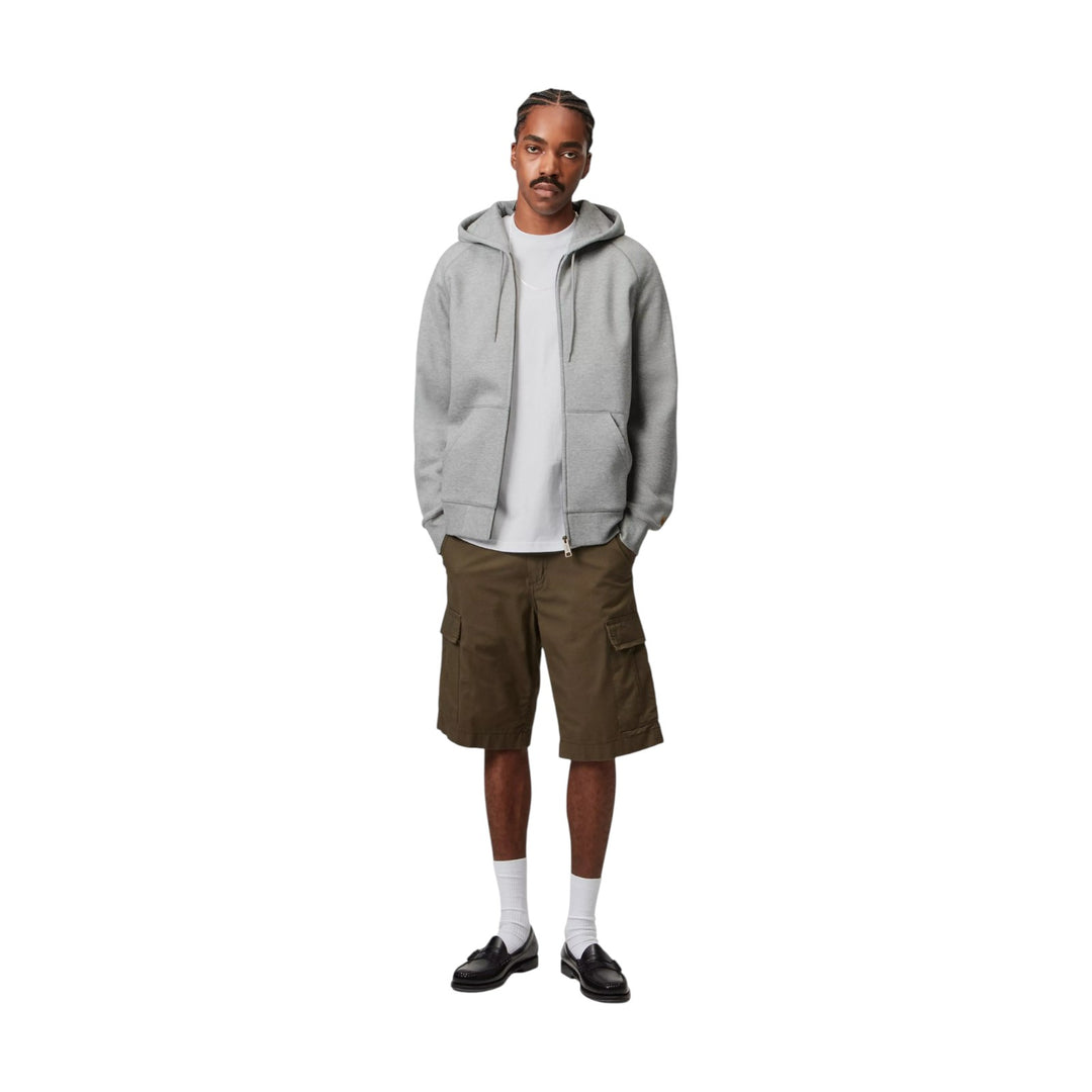 Hooded Chase Jacket Gray Heather / Gold