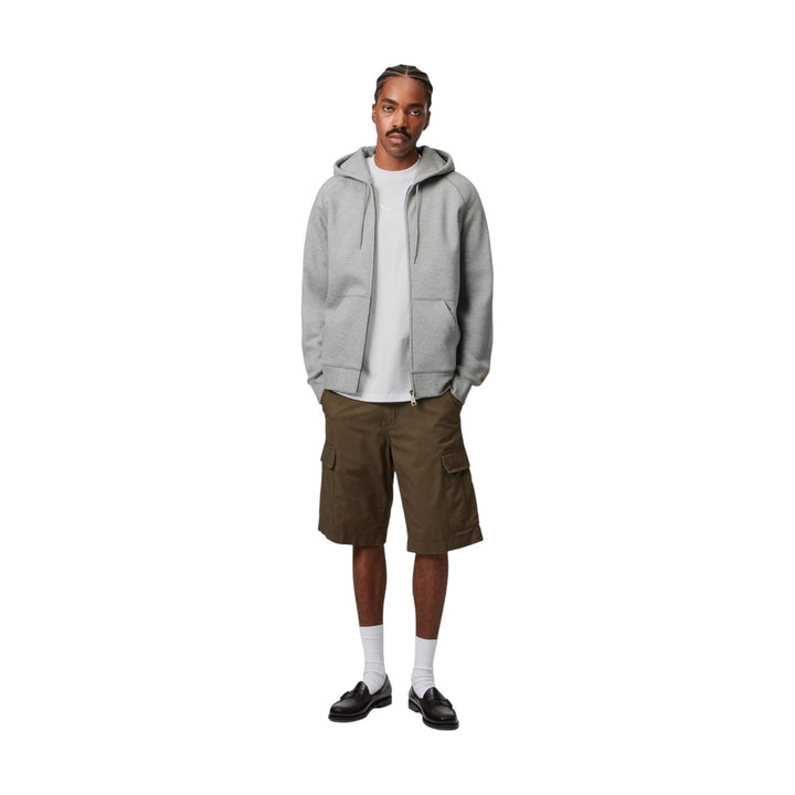 Hooded Chase Jacket Gray Heather / Gold