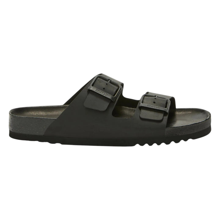 JULIEN SANDALS IN BLACK OILED LEATHER