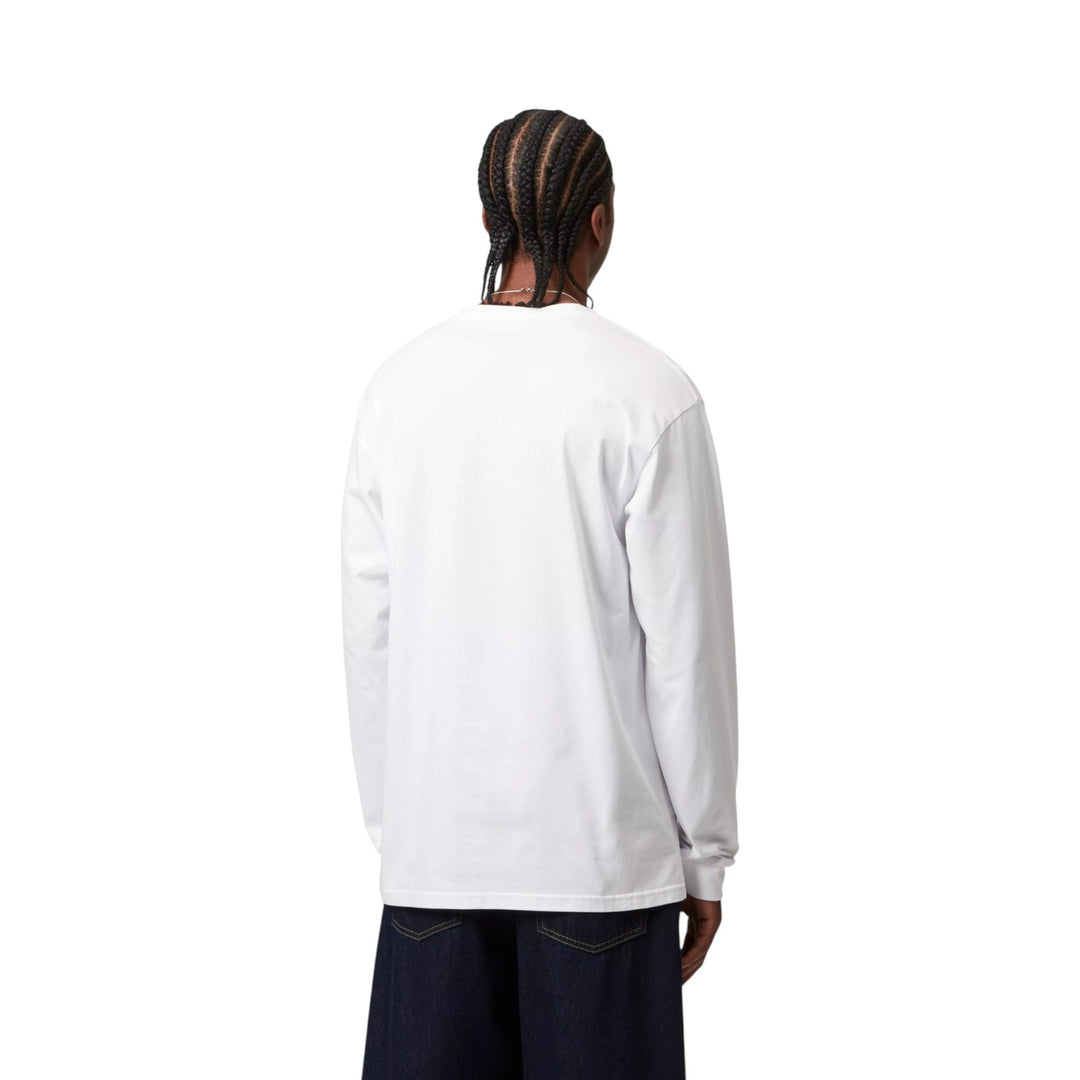 L/S Chase T-Shirt White / Gold