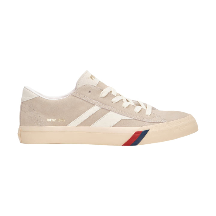 Royal Classic in Beige White Suede