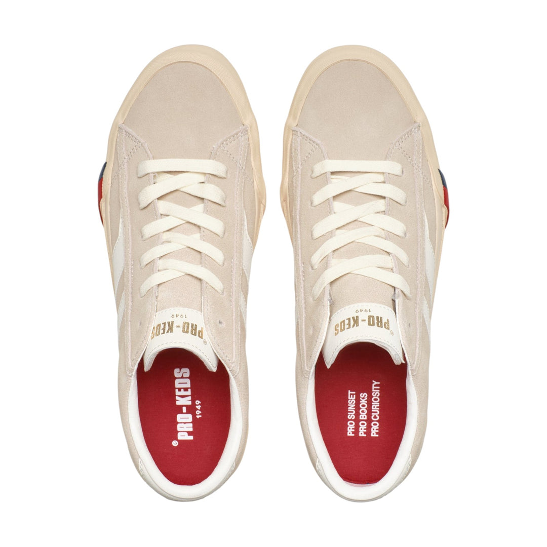 Royal Classic in Beige White Suede