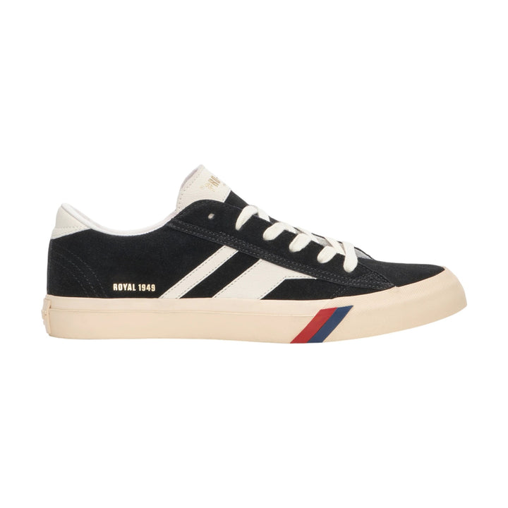 Royal Classic in Suede Black and White