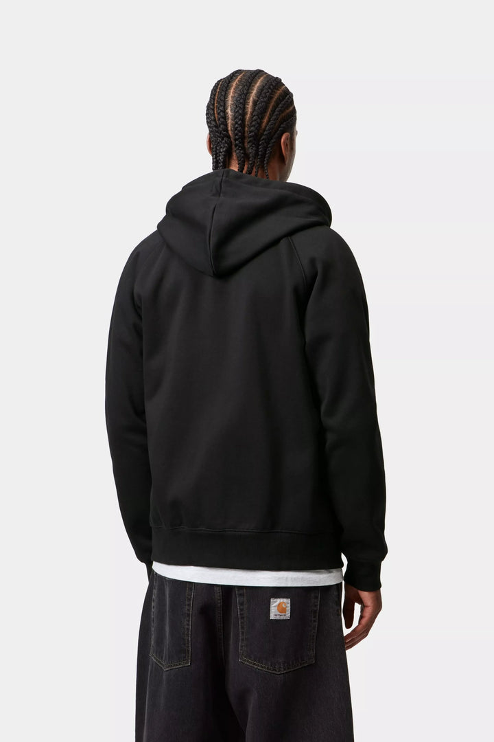 HOODED CHASE JACKET BLACK/GOLD