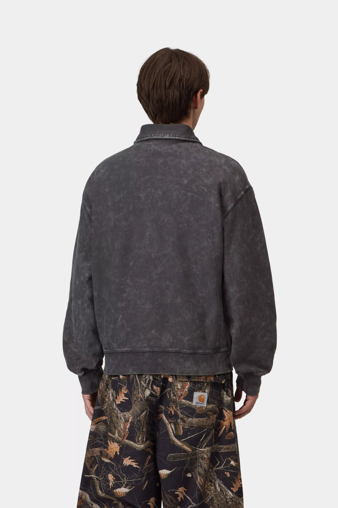 LAMBERT POLO SWEAT BLACK MOON WASH