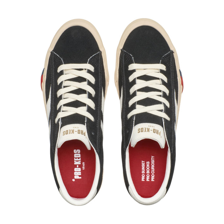 Royal Classic in Suede Black and White