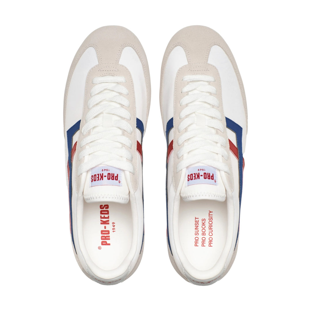 Racer 77 in White and Red/Blue Nylon