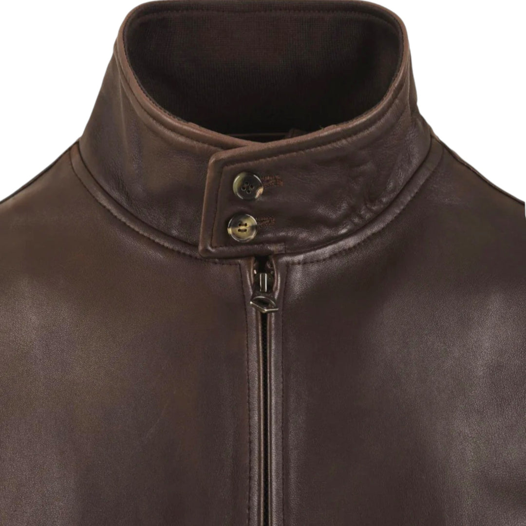 Jeff Washed Nappa Unlined Brown
