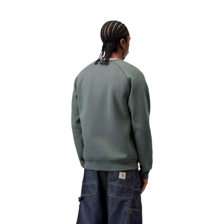 Chase Sweat Velvet Green Sweatshirt