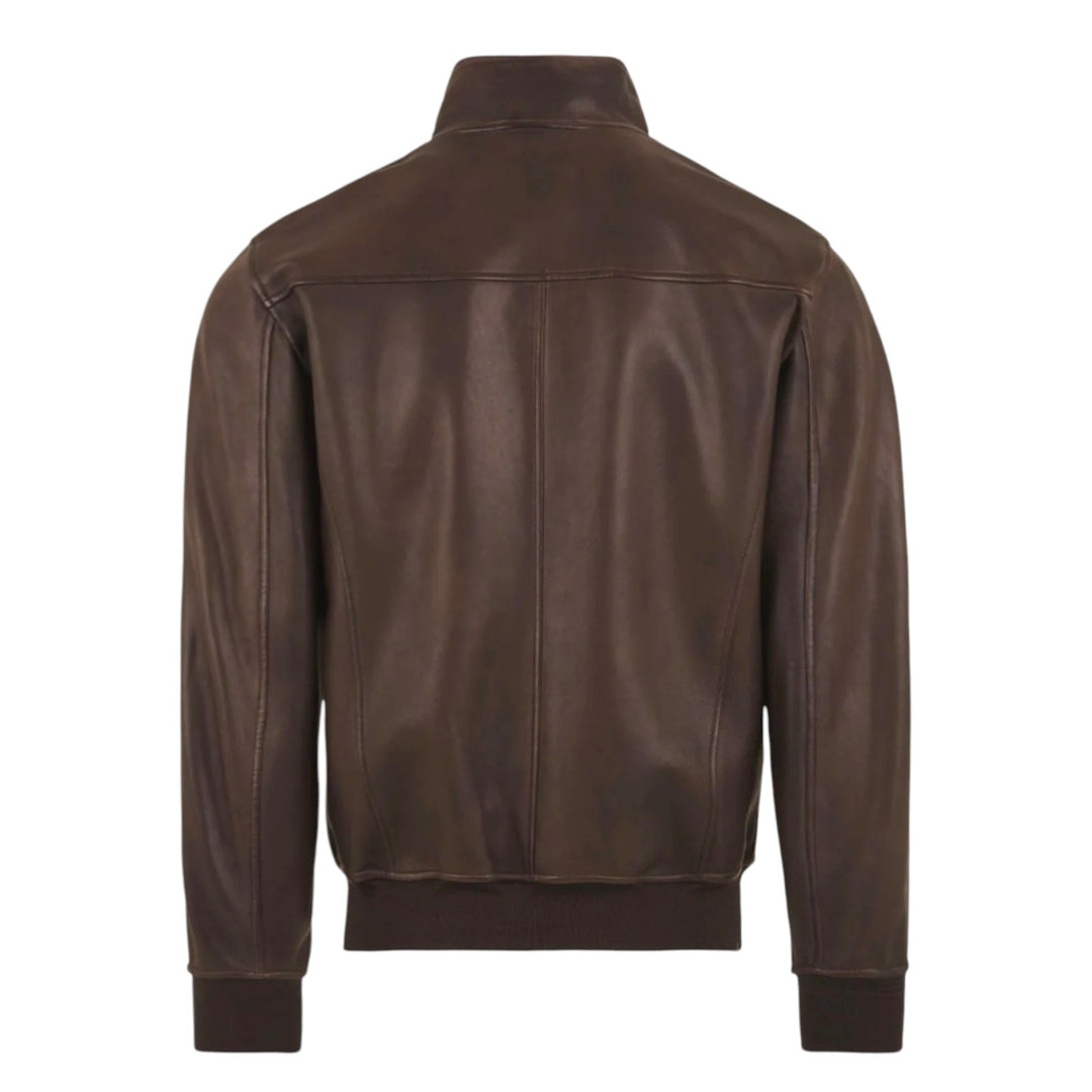 Jeff Washed Nappa Unlined Brown