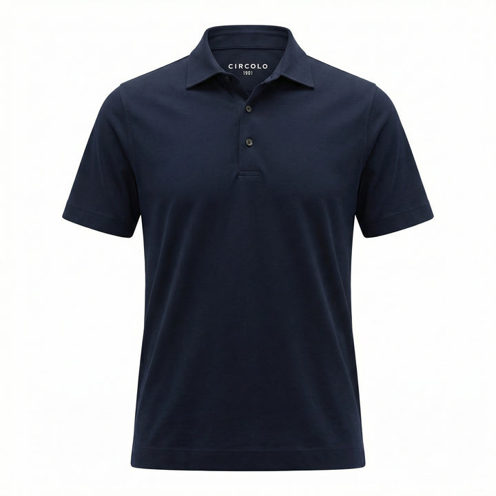 Blue Premium Piquet Polo