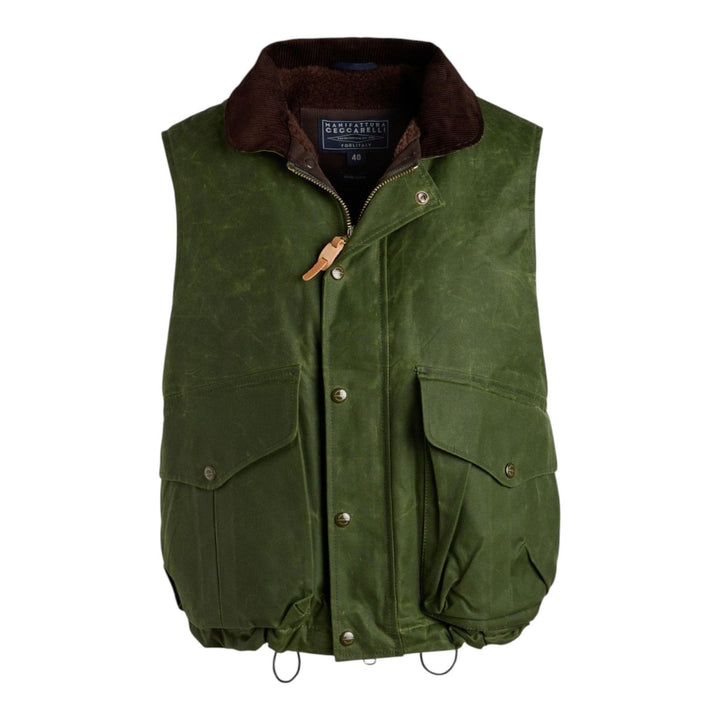 Manifattura Ceccarelli LINED ALLIGATOR VEST 7917WX LIGHT GREEN Verde - foto 1