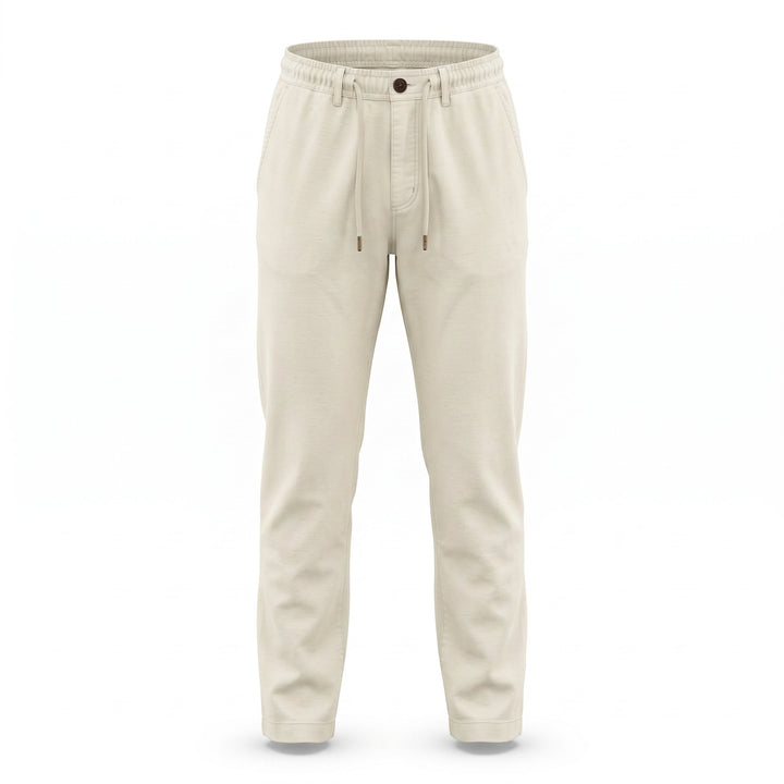 Modfitters Pantalone Bristol Misto Lino Old Stone Beige - foto 1