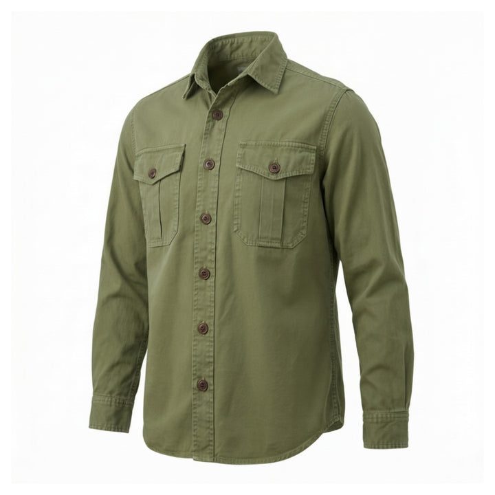 GABARDINE GUIDE SHIRT ALASKA GREEN