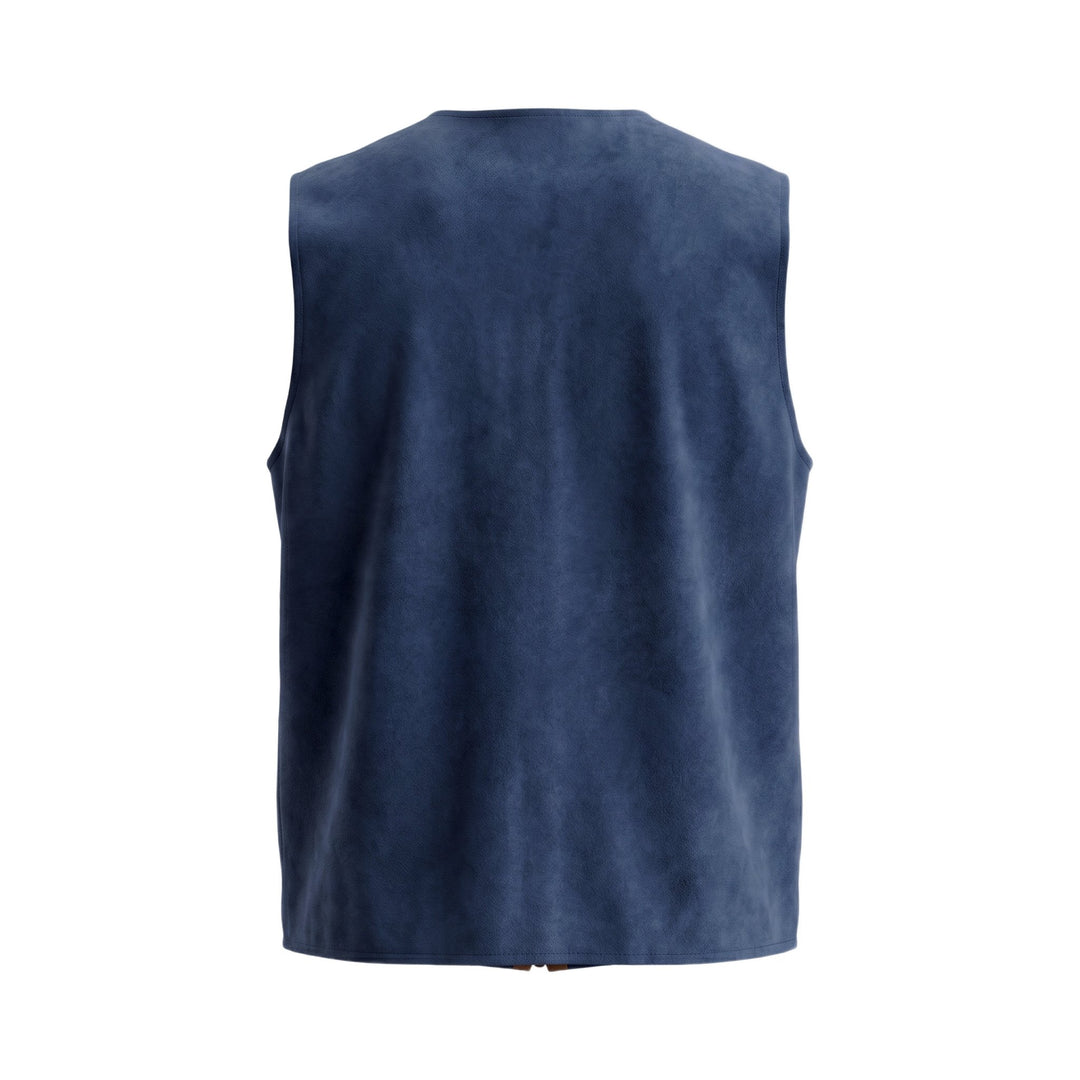 Overiwer GILET IN LANA NAVY Blu - foto 2