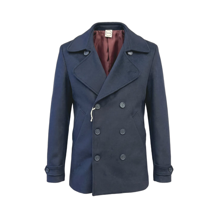 Overiwer PEACOAT IN LANA NAVY Blu - foto 1