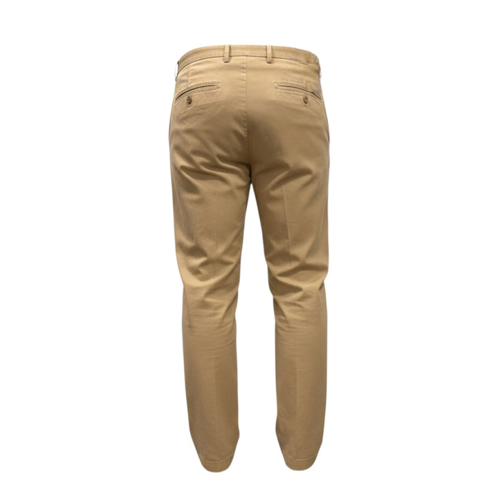 PORTOBELLO BEIGE COTTON TROUSERS