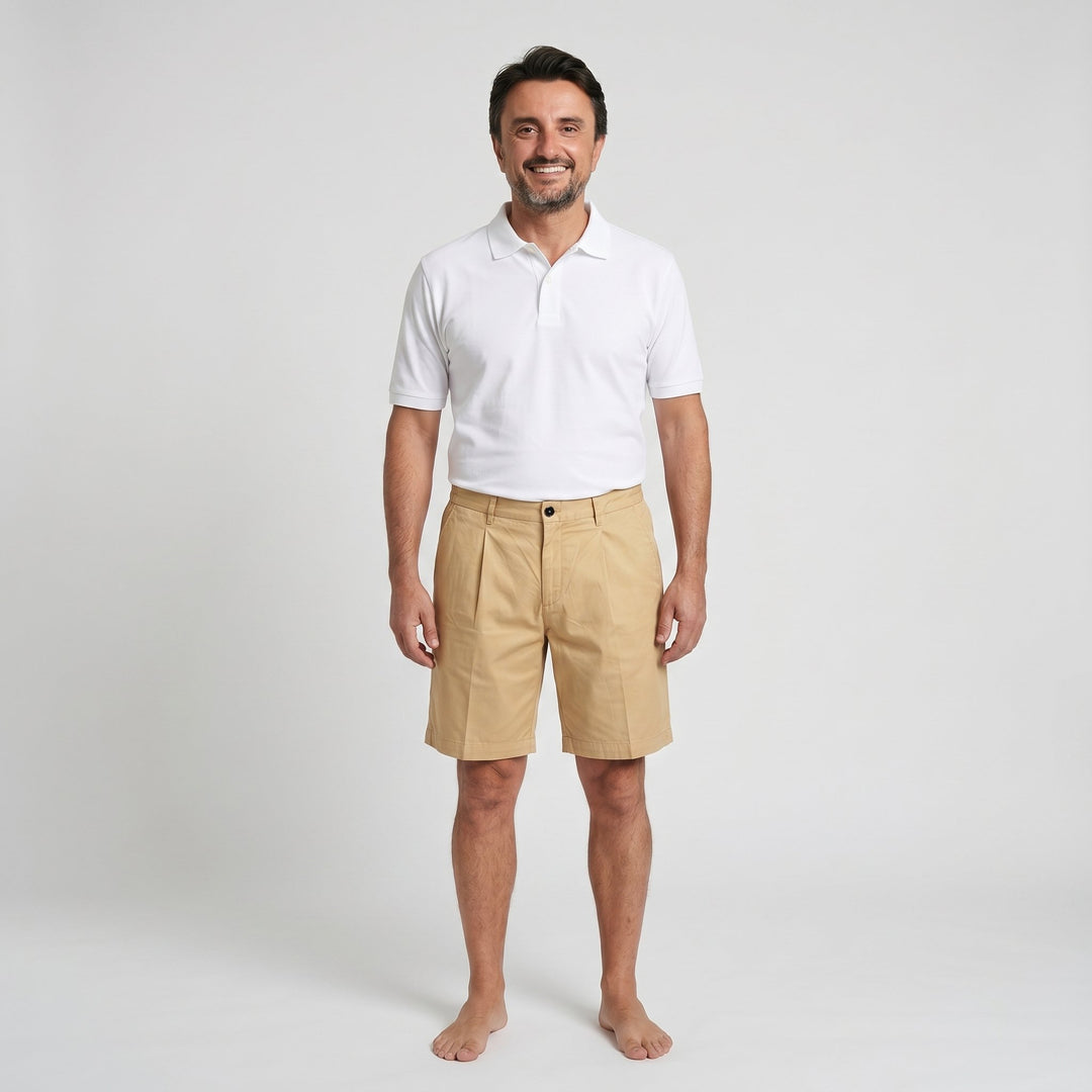 Quattro.Zero BERMUDA TASCA AMERICA UNA PENCIE IN COTONE BEIGE Beige - foto 4