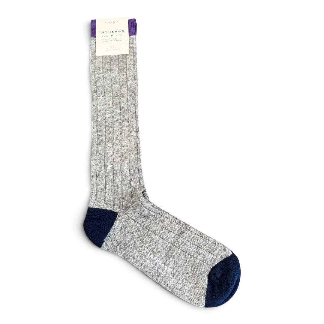Calze Cachemire Basic Grigio Scuro