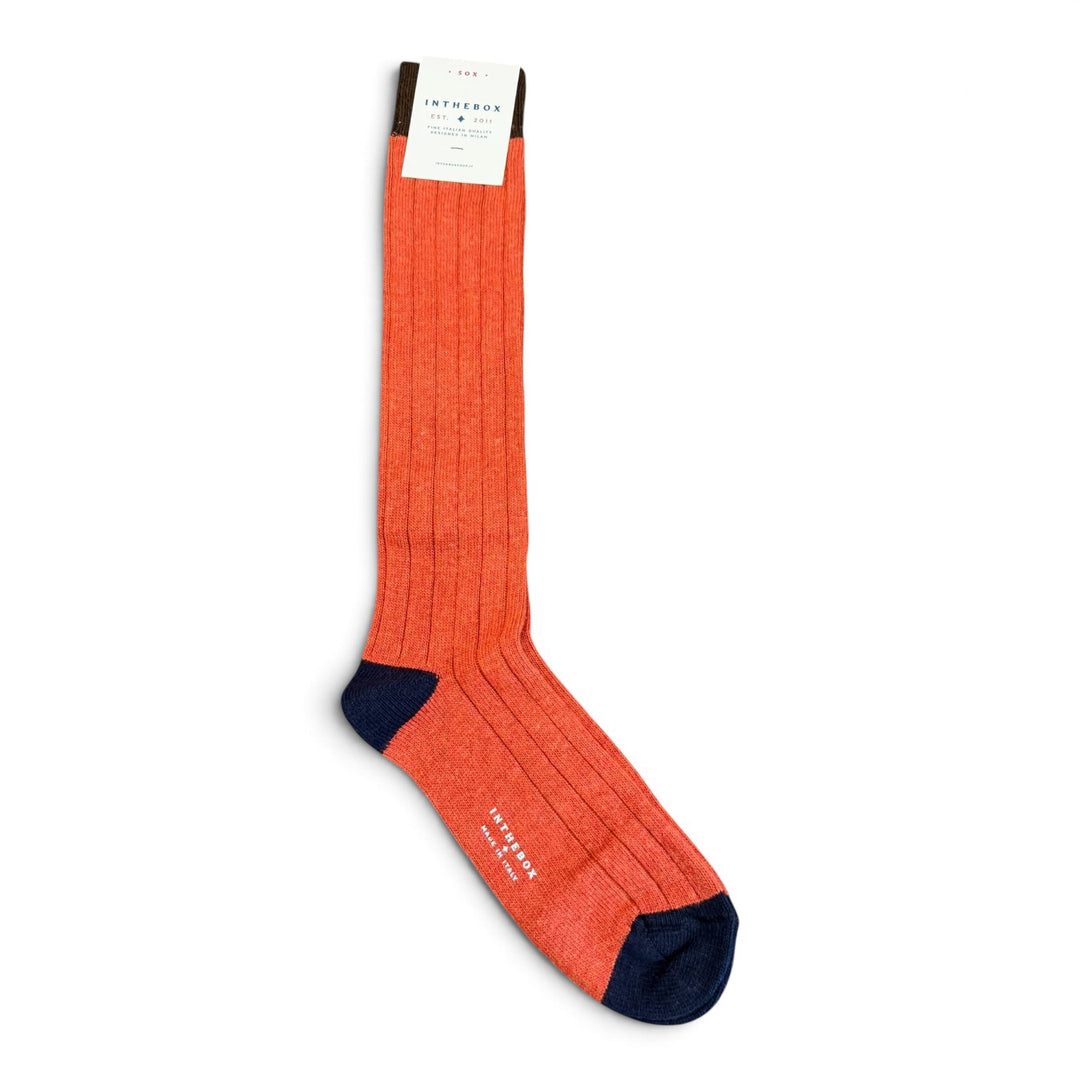 Calze Cachemire Basic Arancione Scuro