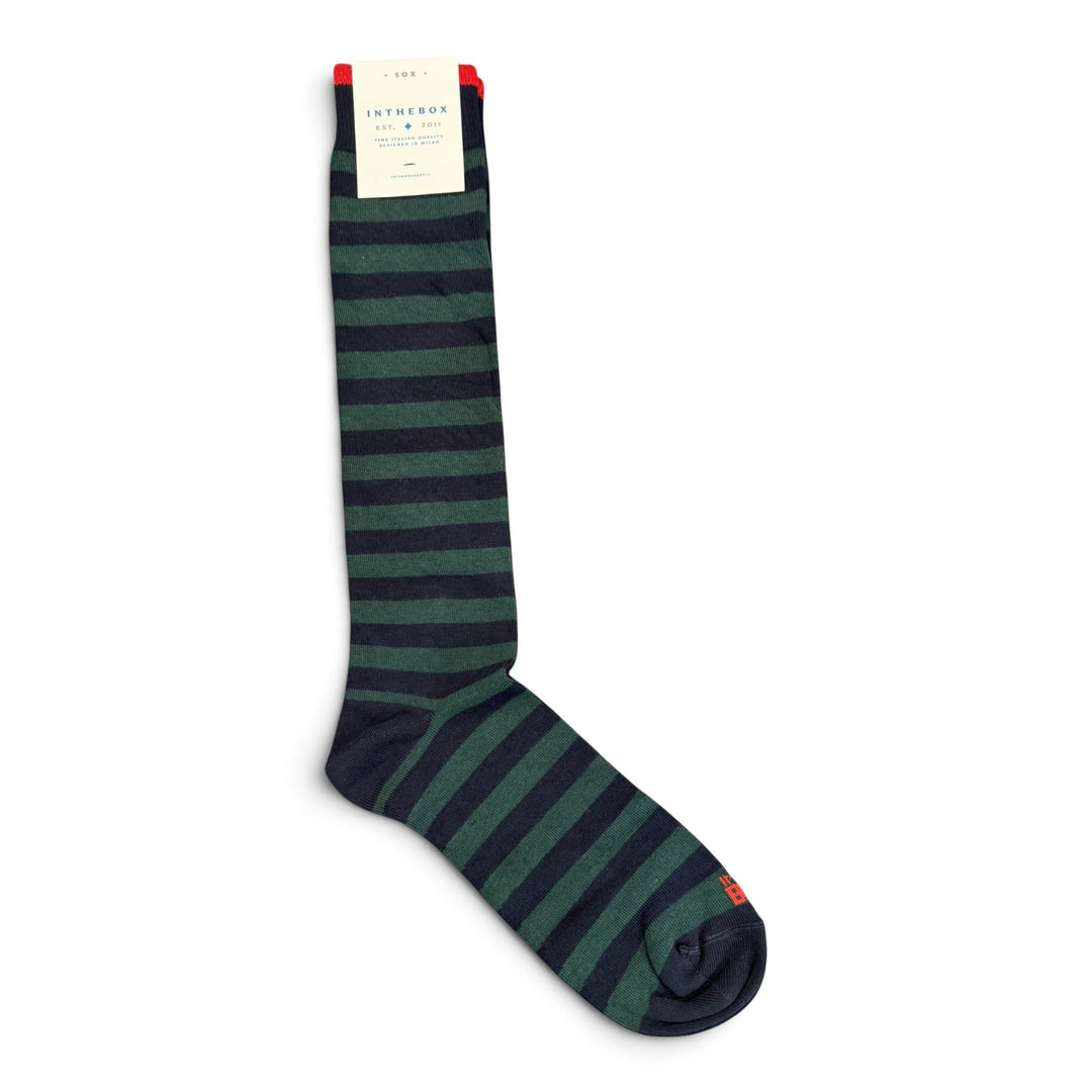 Stripe Rugby Socks Blue/Dark Green