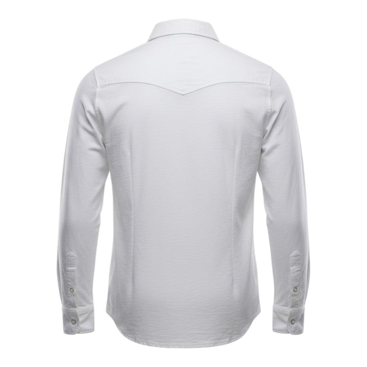 El Paso Slub 180g Long Sleeve Western Shirt White