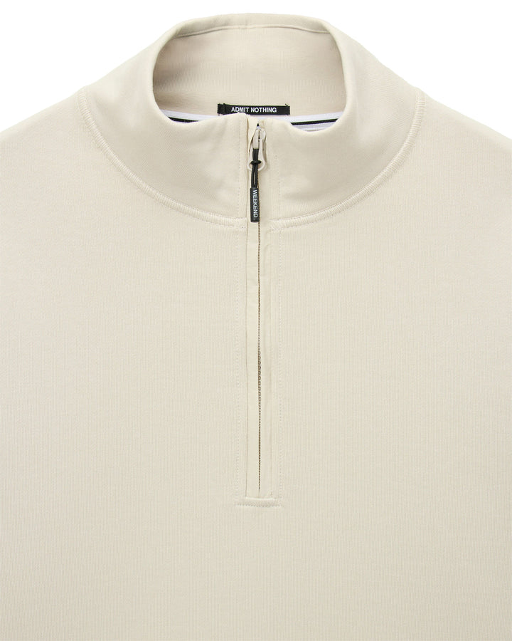 Weekend Offender Kraviz Quarter Zip Sweatshirt Calcium Beige - foto 5